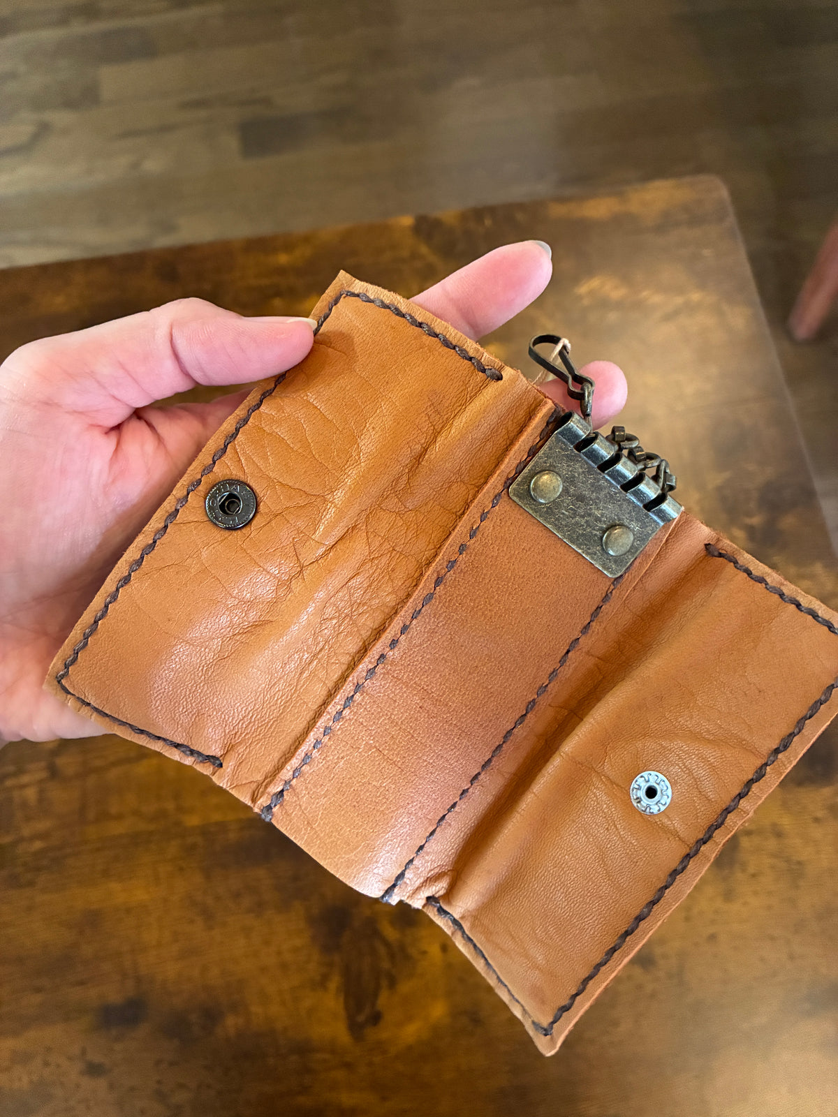 【鹿革 スマートキー用ポケット付キーケース｜Etycal】国産本革 エシカルレザークラフト｜kawalabo.