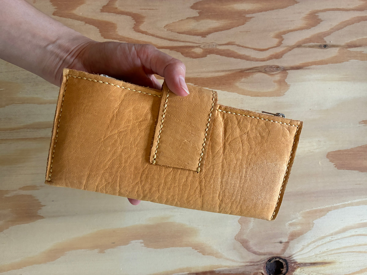 【鹿革 長財布｜Matsumoto】国産本革 エシカルレザークラフト ハンドメイド｜kawalabo.