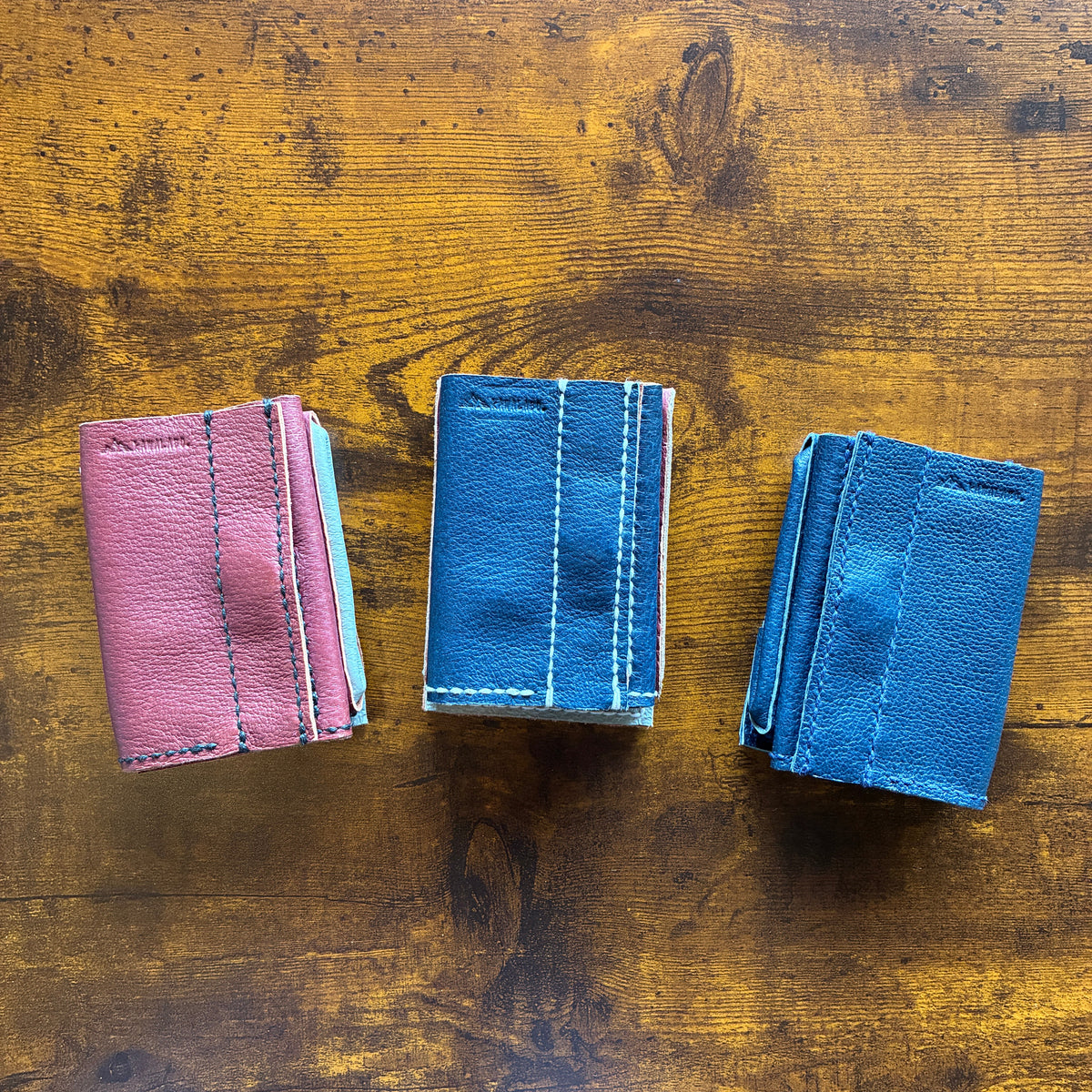 【豚革 三つ折り財布｜Natural】国産本革 エシカルレザークラフト ハンドメイド｜kawalabo.