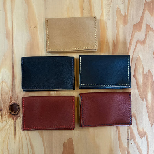【豚革 名刺入れ｜Natural】　国産本革 エシカルレザークラフト ハンドメイド｜kawalabo.