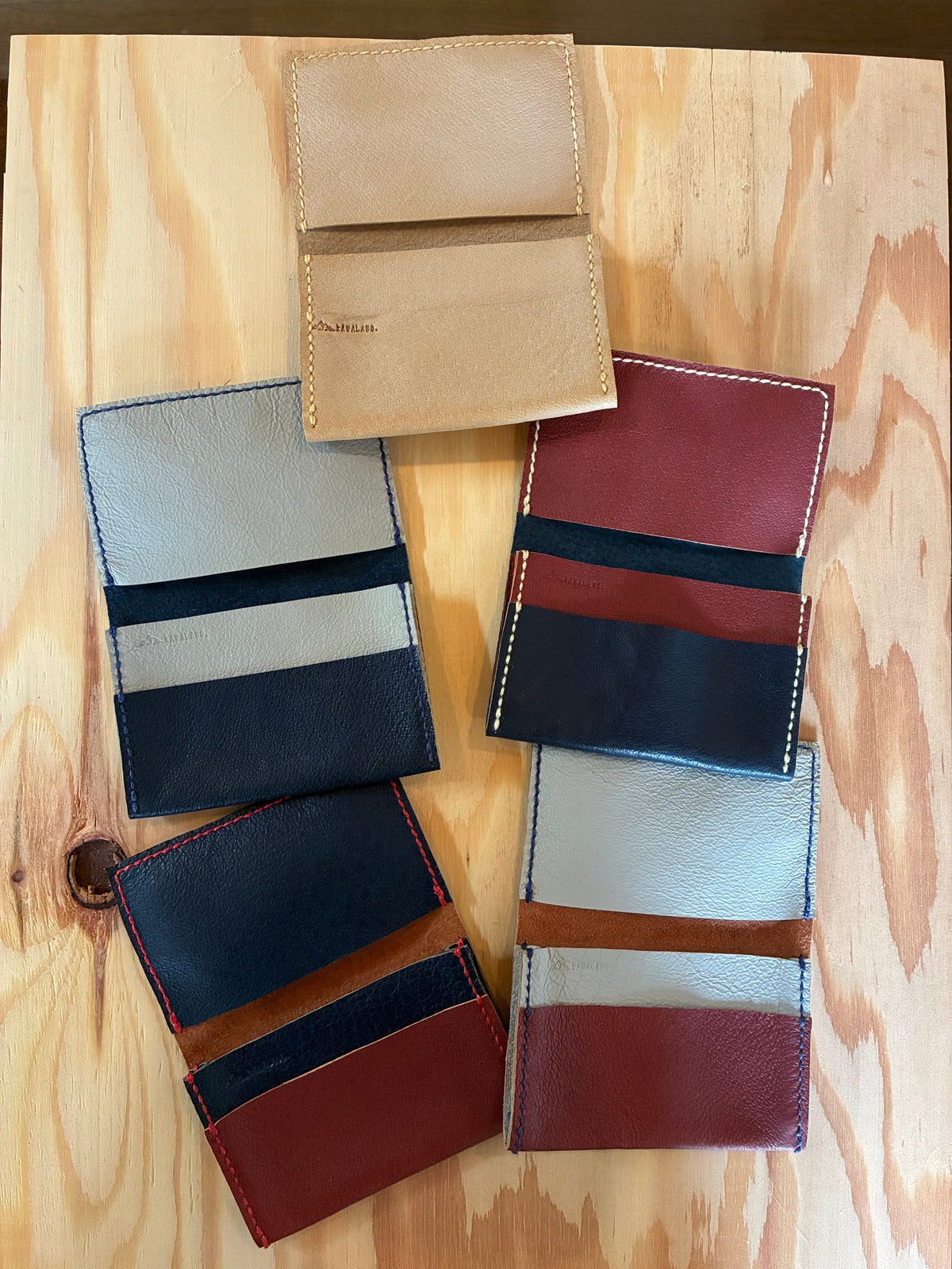 【豚革 名刺入れ｜Natural】　国産本革 エシカルレザークラフト ハンドメイド｜kawalabo.