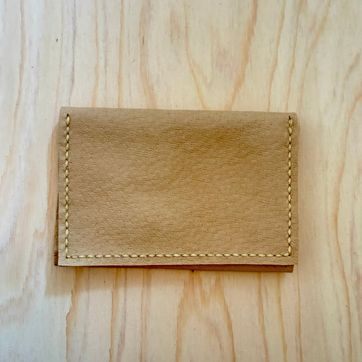 【豚革 名刺入れ｜Natural】　国産本革 エシカルレザークラフト ハンドメイド｜kawalabo.
