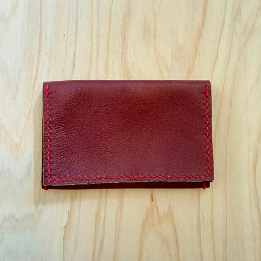 【豚革 名刺入れ｜Natural】　国産本革 エシカルレザークラフト ハンドメイド｜kawalabo.
