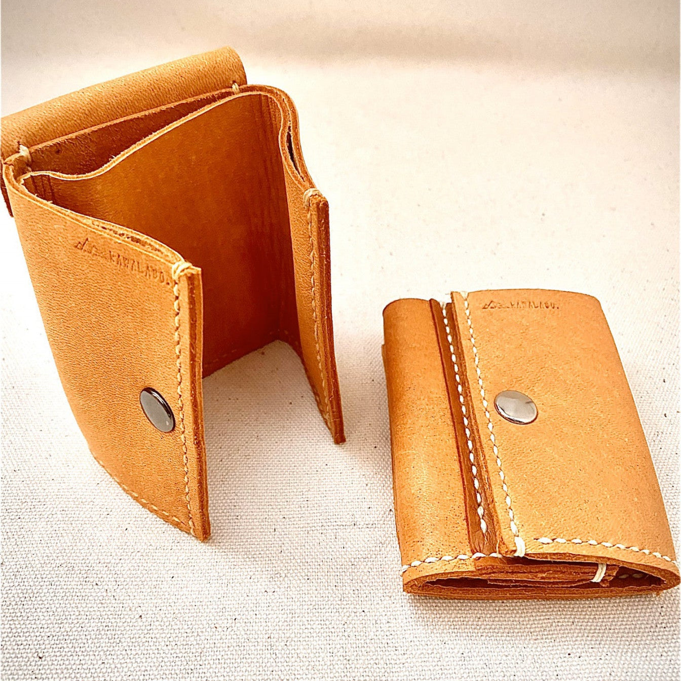 【鹿革 三つ折り財布｜Matsumoto】国産本革 エシカルレザークラフト ハンドメイド｜kawalabo.